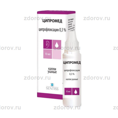 Ципромед Ушные Капли Фл. 0,3% 10мл - Купить По Выгодной Цене.